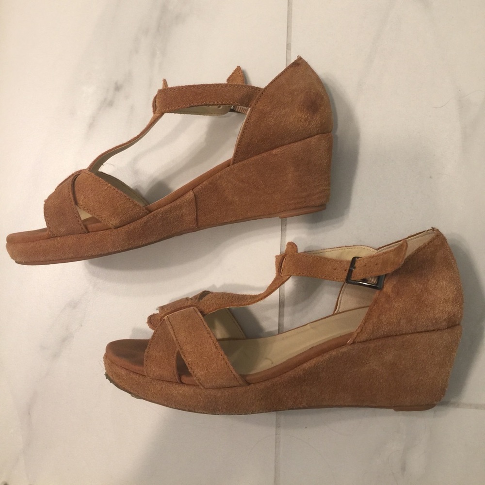 Urban Outfitters Tan Suede Sandals